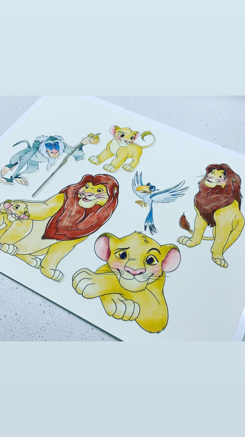 Lion king licensed to sell,  print and cut edible icing sheet