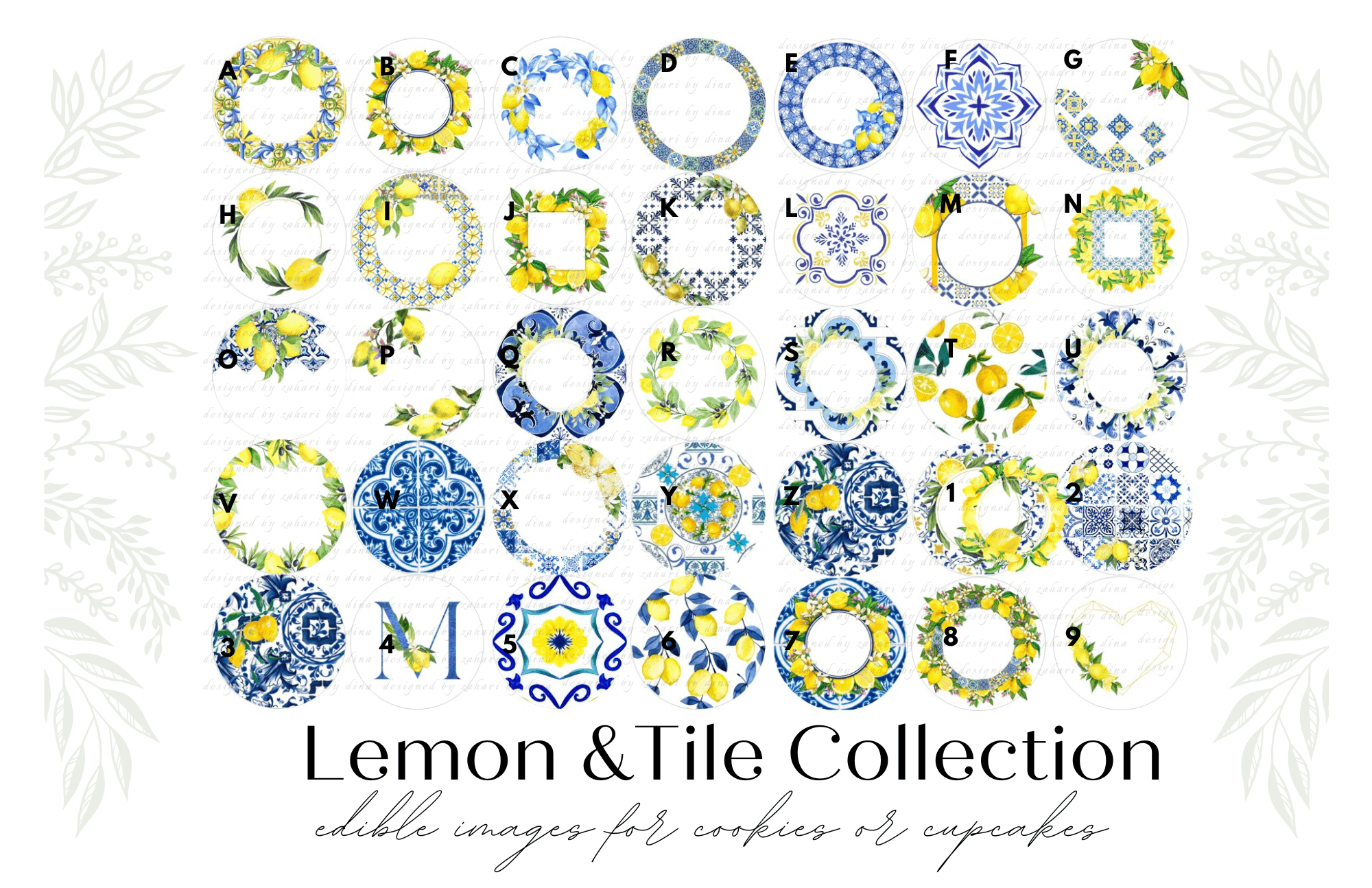 Assorted Collection of Tropical Edible Prints 2026 precut round icing toppers for cookies or cupcakes for any event (please read description)