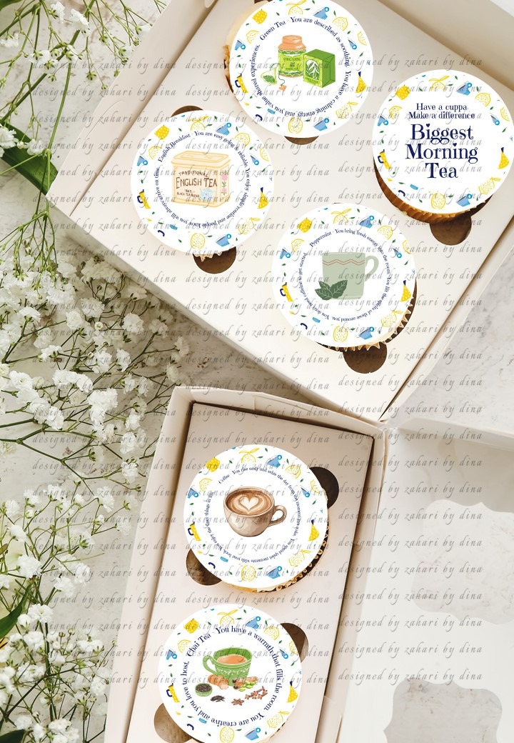 Biggest Morning Tea – Precut Icing rounds – April 26 – BMT Edible Images