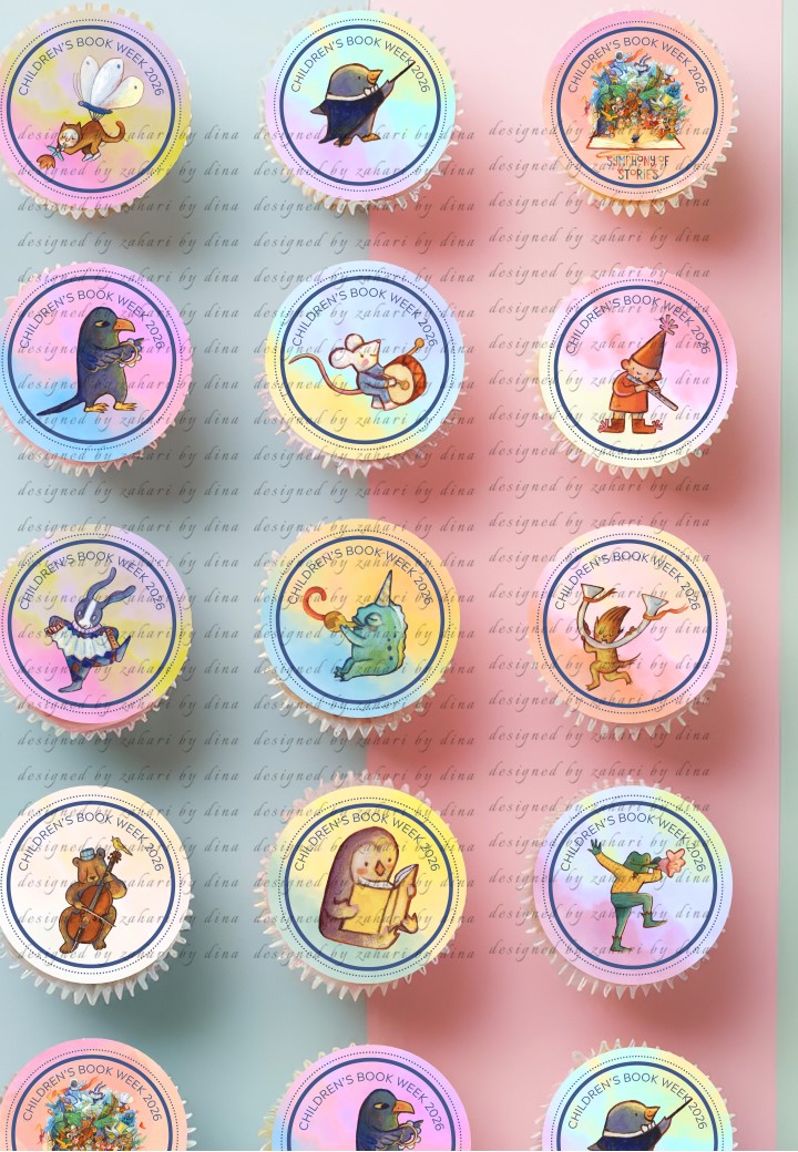 Symphony of Stories Book Week 2026 Edible Icing precut rounds |Edible Cake topper Australia|Cake Image Printing
