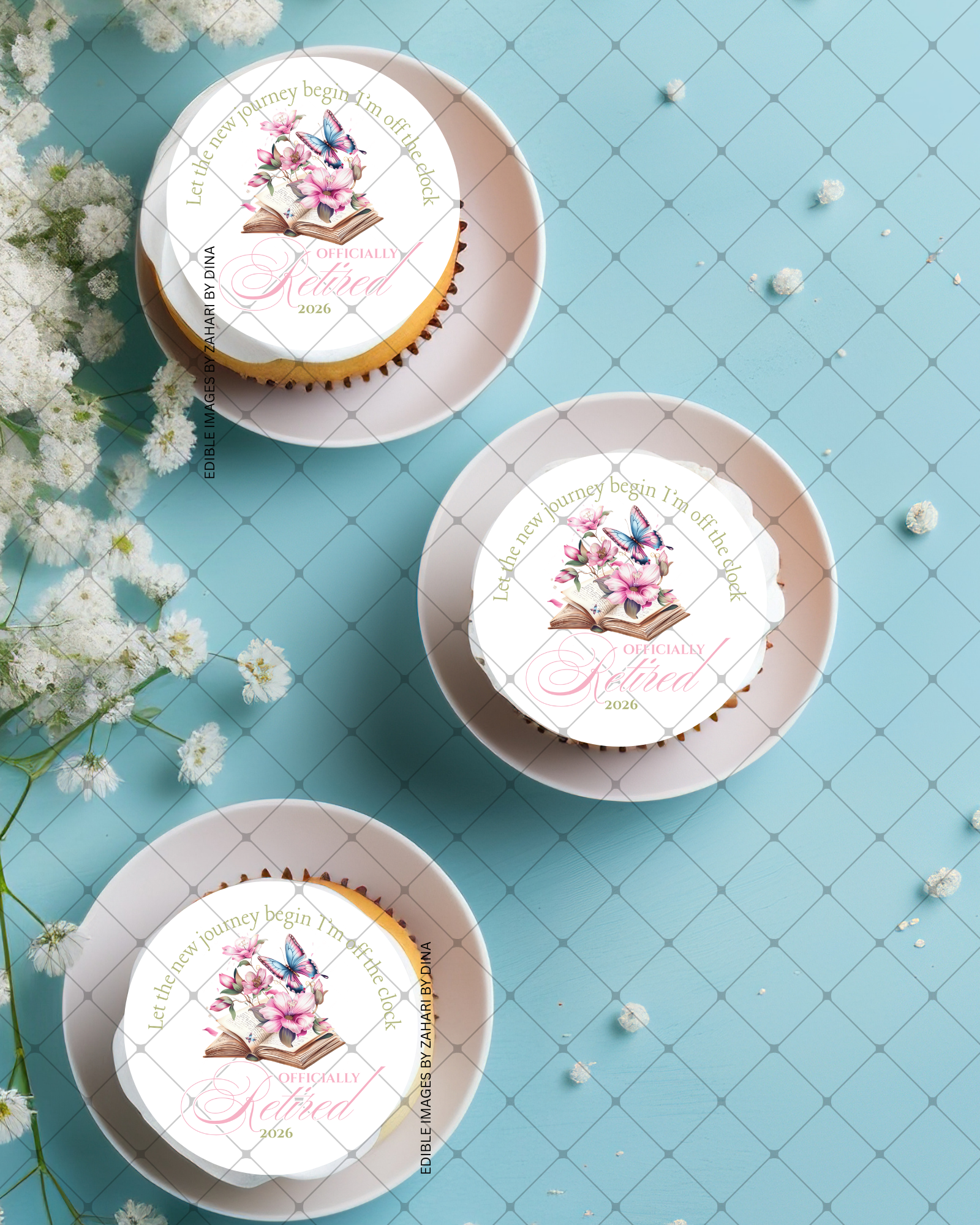 Retirement Edible Images|  Edible prints for cookies and cupcakes – Jun 26