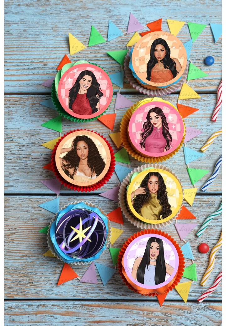 Katseye Edible Icing Toppers Edible Icing Toppers for cookies or cupcakes